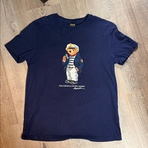 Ralph Lauren Navy Polo Bear Tee